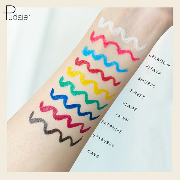 NEW ARRIVIAL PUDAIER COLOURFUL LIQUID MATTE EYELINER 24 HOURS