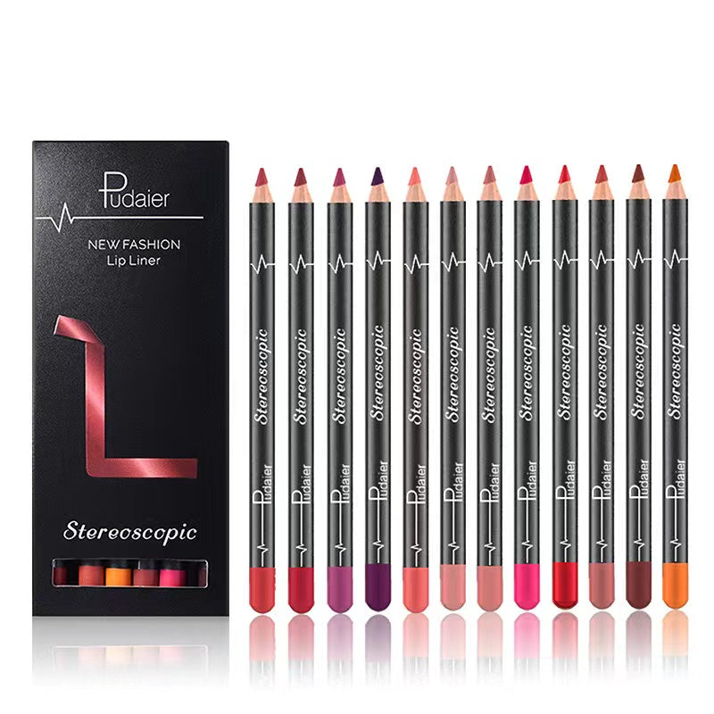 12 pcs lip liner set